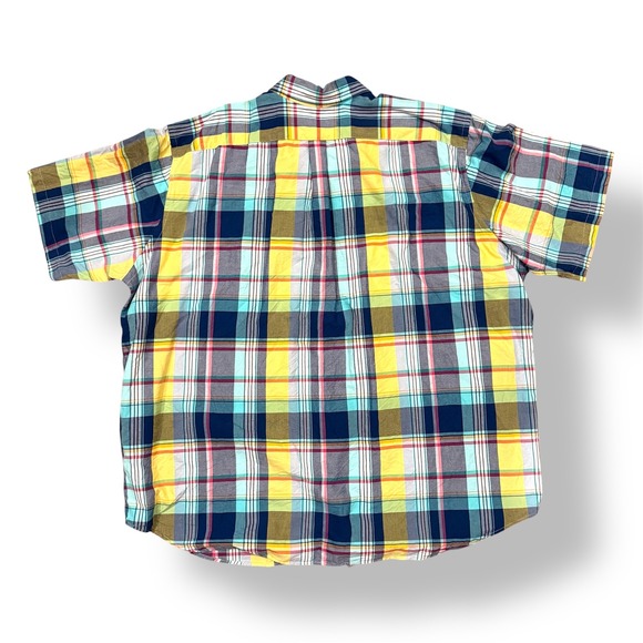 Polo Ralph Lauren Mens Big Tall 3XB 3TG Short Sleeve Plaid Button Down Shirt - Picture 4 of 5